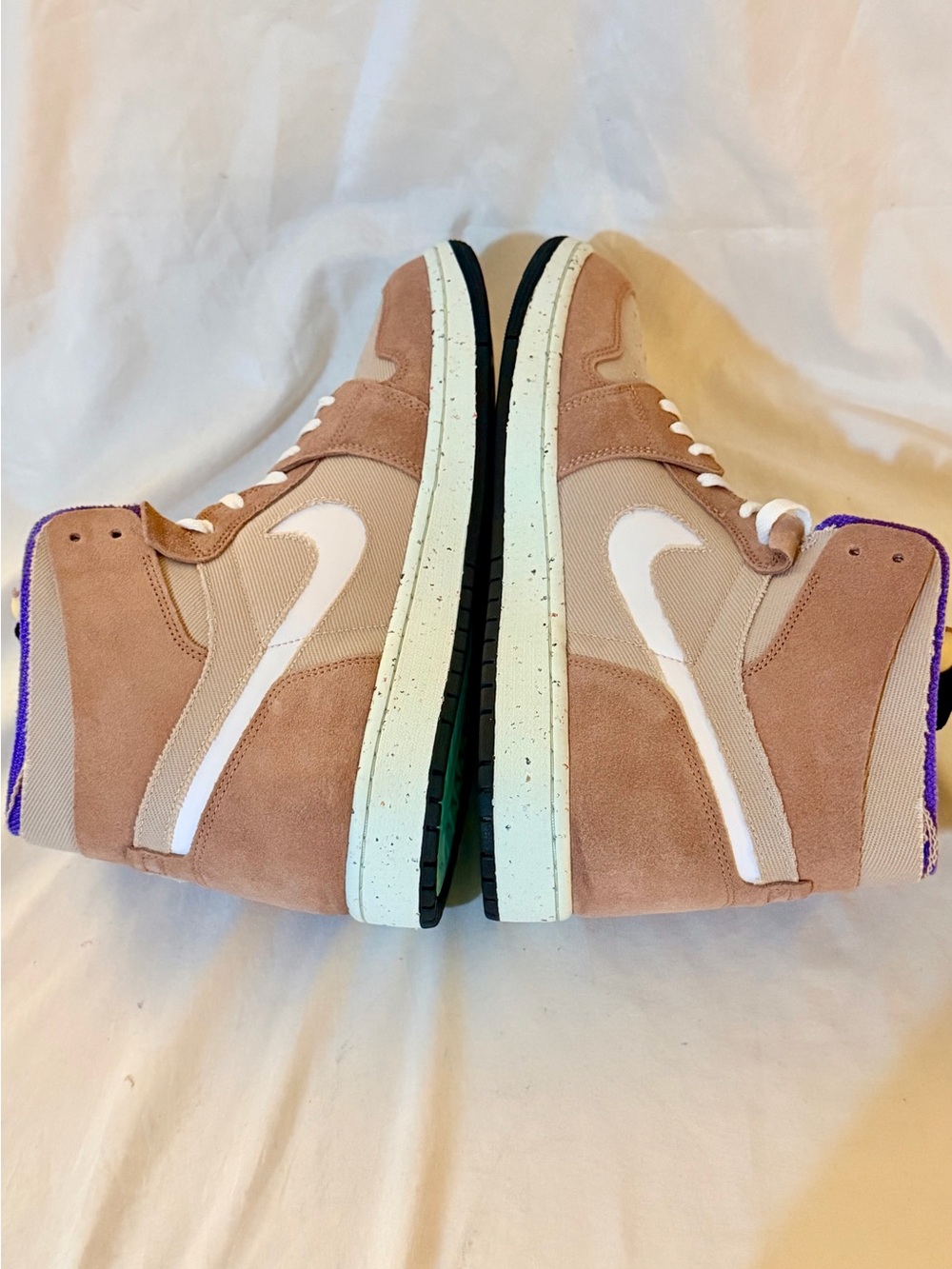 Nike Air Jordan 1 Zoom Air Cmft “Fossil Stone” Men’s Sneaker Size 14 Ct0978-201 View 4